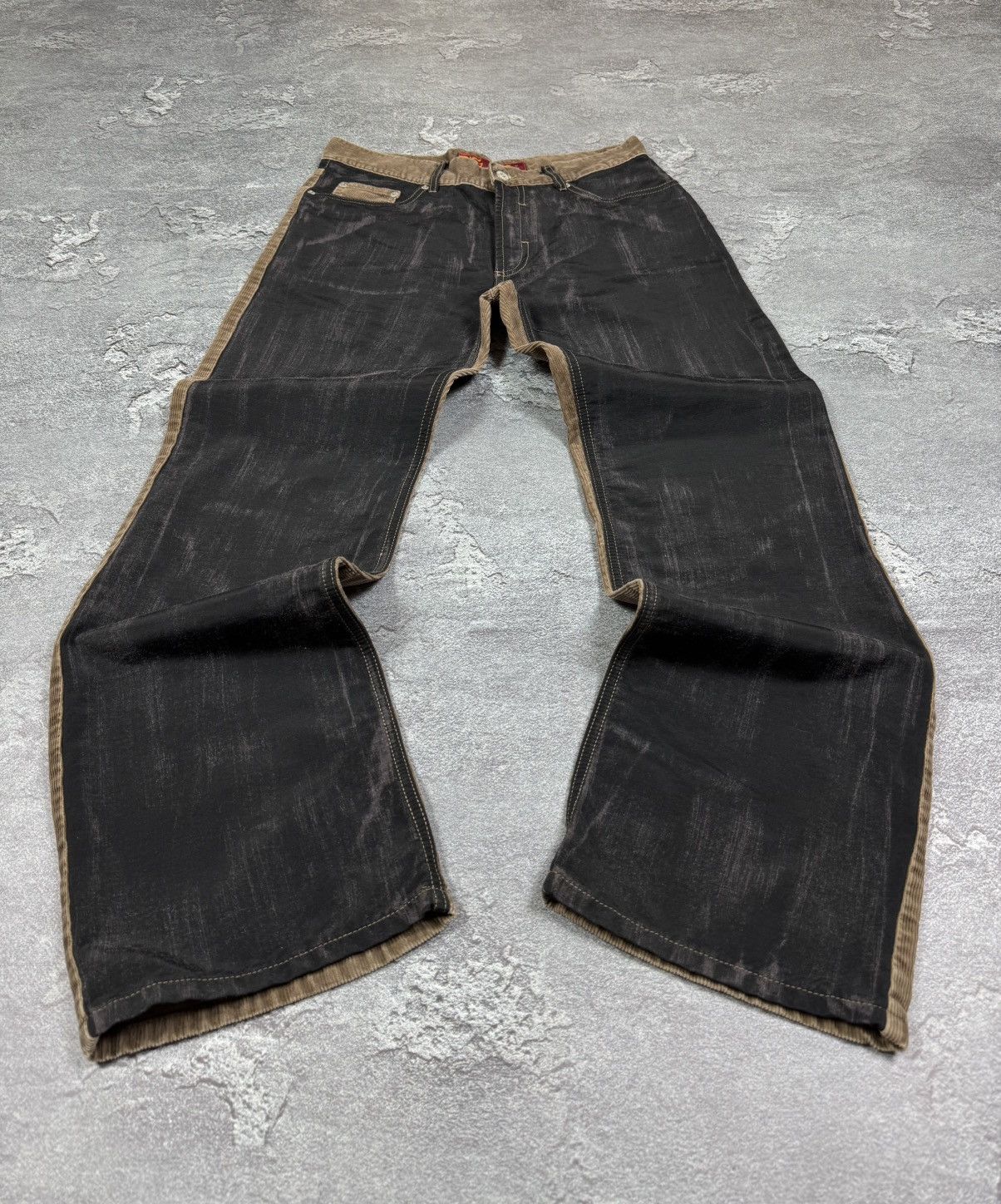 If Six Was Nine 2000s 5S Y2K Flare Bootcut Patch Work Pants Size 32 Size US 32 / EU 48 - 3 Thumbnail