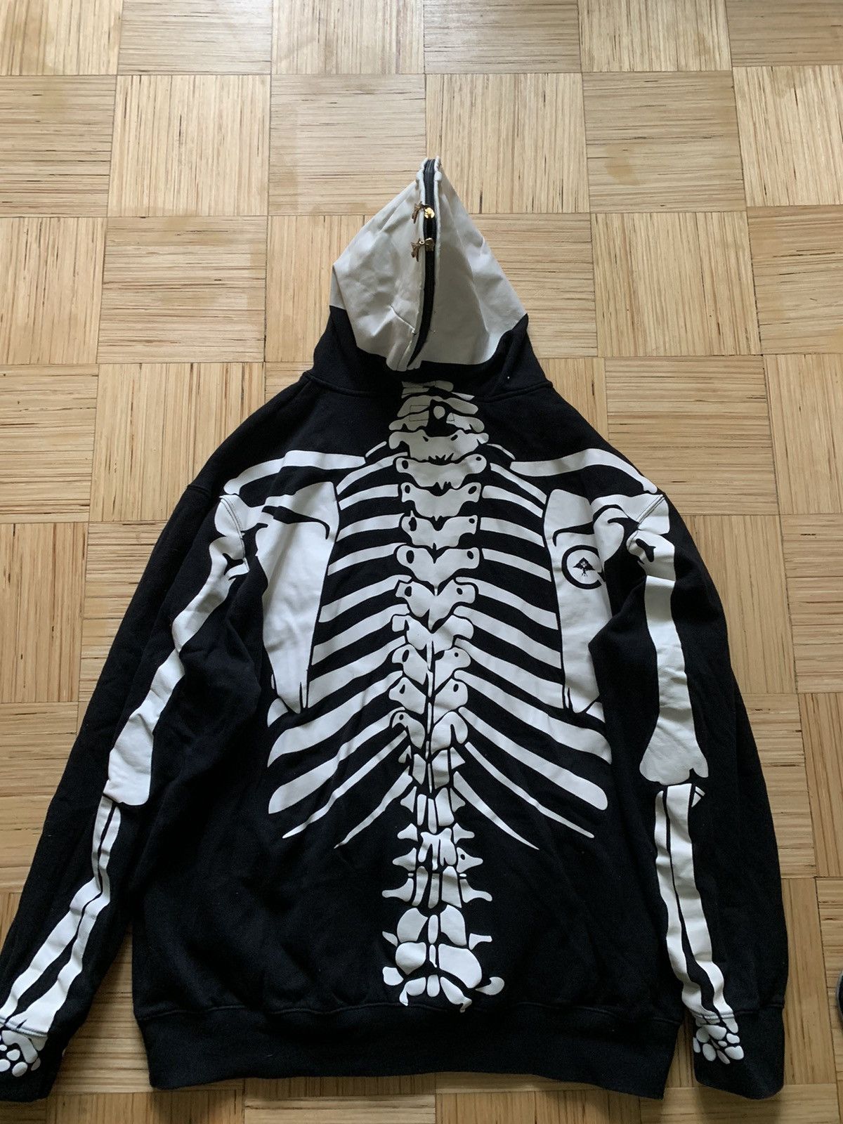 Japanese Brand LRG Death Serious Full Zip Skeleton Hoodie Size XXL Size US XXL / EU 58 / 5 - 7 Thumbnail