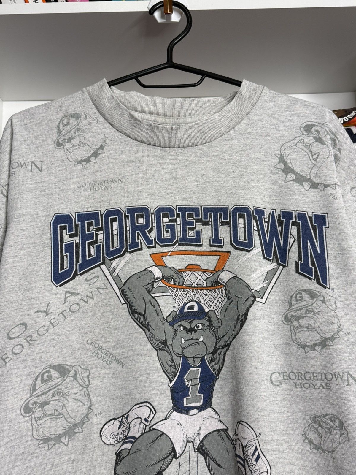 Other Vintage Georgetown Hoyas Active Image 1991 tshirt size L Size US L / EU 52-54 / 3 - 4 Thumbnail