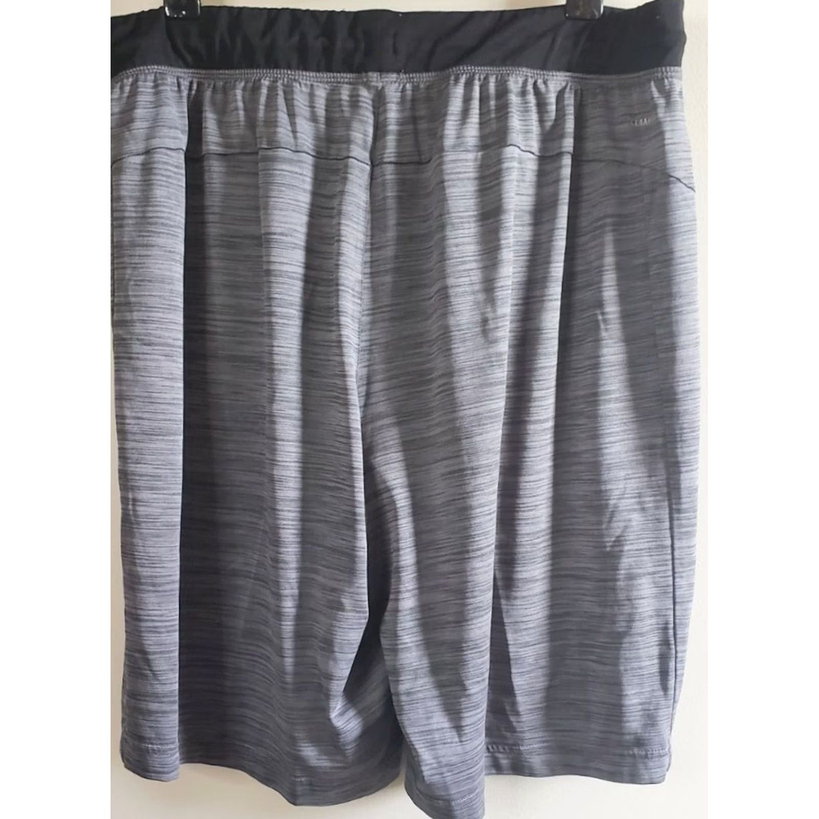 Adidas Adidas Climalite Mens Athletic Shorts Size Medium Drawstring Heather Grey Size US 29 - 6 Thumbnail