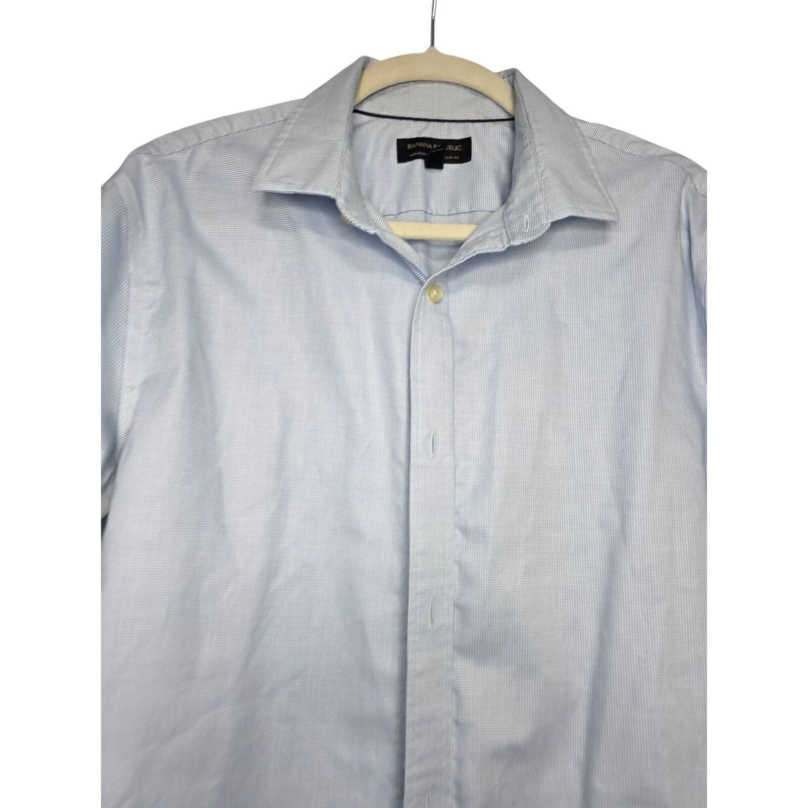 Banana Republic Banana Republic Shirt Mens Large L Blue Plaid Button Down Size US L / EU 52-54 / 3 - 4 Thumbnail
