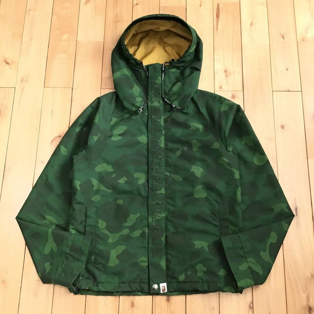Bape × Nigo BAPE Green camo hoodie snowboard jacket a bathing ape NIGO Size US S / EU 44-46 / 1 - 1 Thumbnail