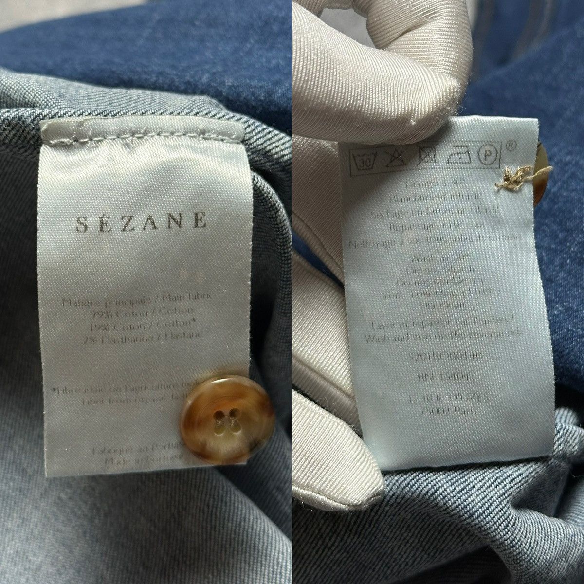 Sezane Sezane Almette Denim Shirt Mini Buttons Dress Size S / US 4 / IT 40 - 12 Thumbnail