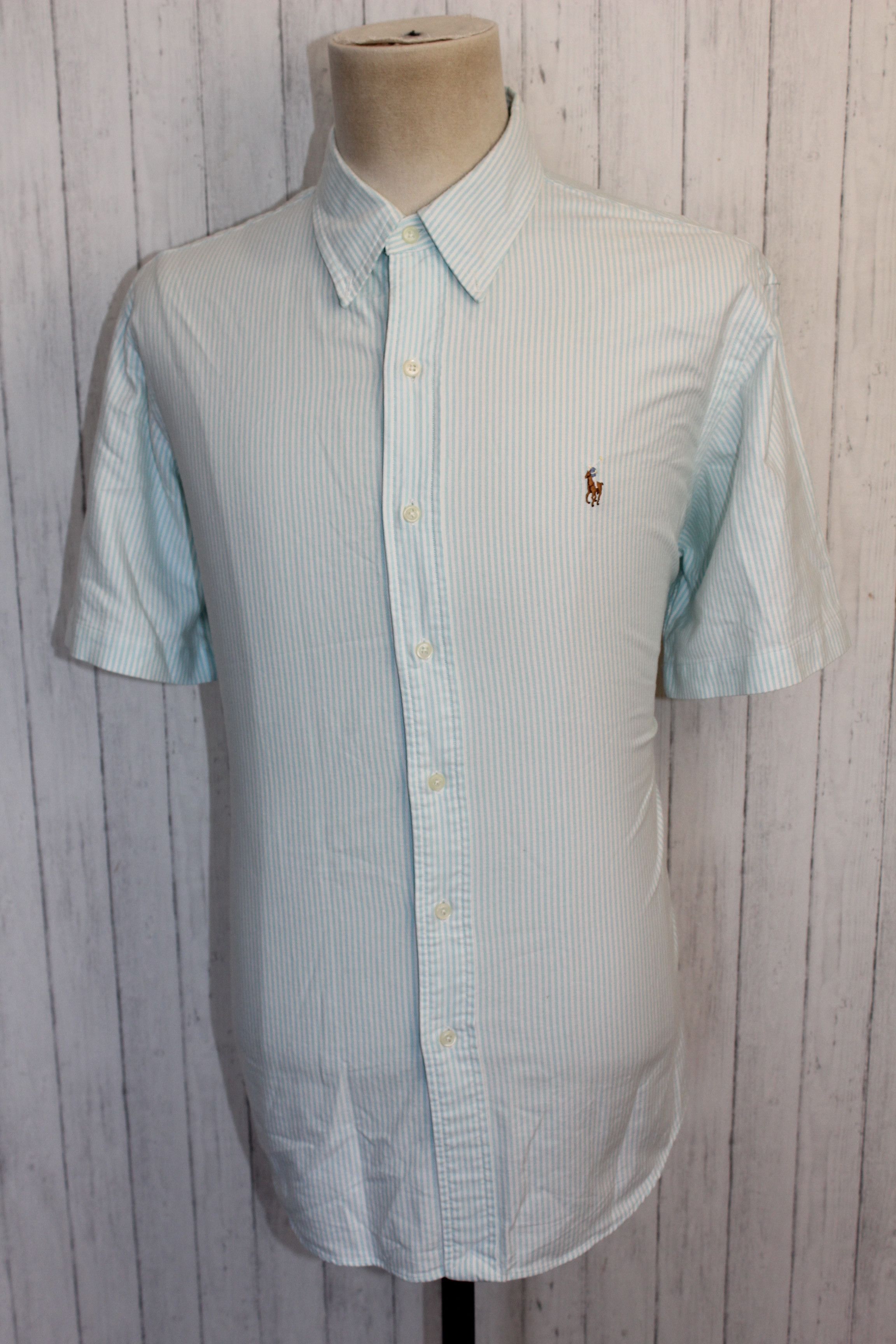 Polo Ralph Lauren RALPH LAUREN Vintage Short Sleeve Striped Shirt Size US XL / EU 56 / 4 - 2 Thumbnail