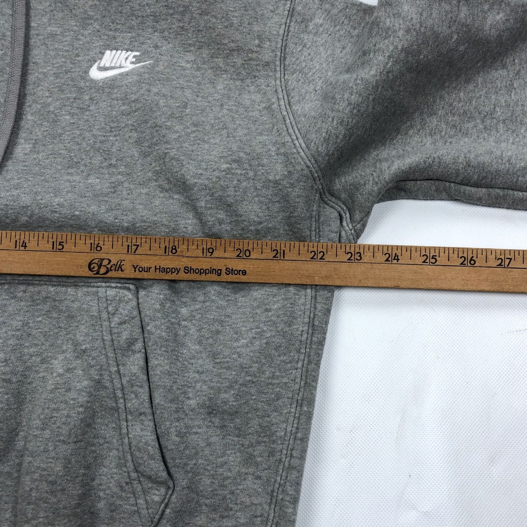 Nike Nike Men Gray Club Fleece Pullover Hoodie Sweatshirt NSW Logo Size M Mens Size US M / EU 48-50 / 2 - 5 Thumbnail