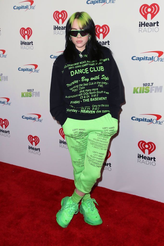 image of Billie Eilish Sweatpant Joggers in Green/Lime, Women's (Size 30)
