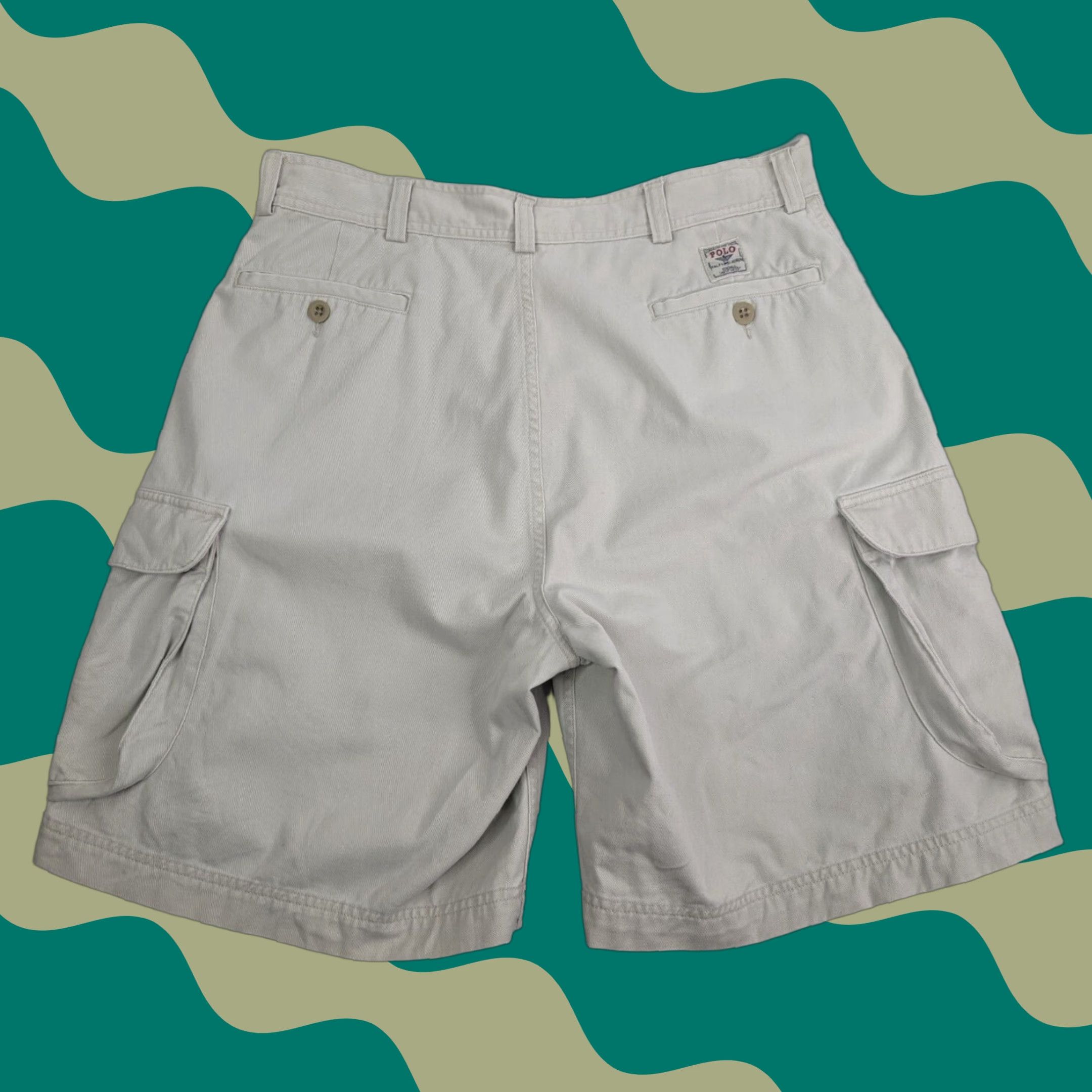 Ralph Lauren Ralph Lauren Polo Shorts Mens 35 Khaki Beige Cargo Classic Polo Chino Outdoors Shirt Size US S / EU 44-46 / 1 - 1 Thumbnail
