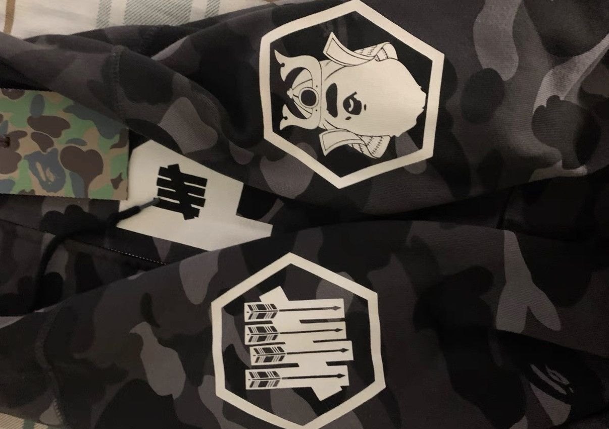 BAPE OG Nigo era, black and gray camouflage jacket