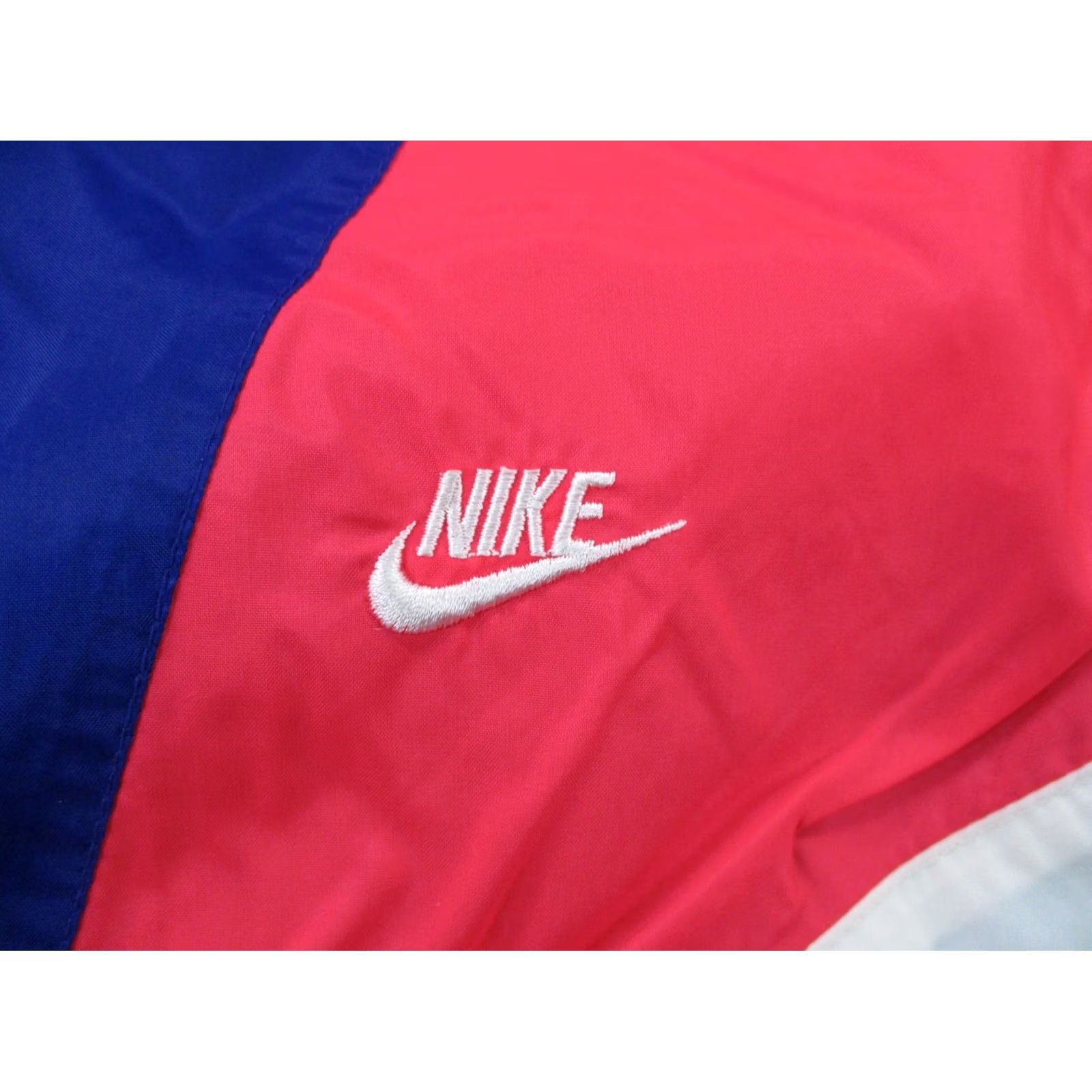 Nike Nike Jacket Women's L Pink Blue Nylon Windbreaker Track Retro 90s - Multicolor Full Zip Wind Resistant Logo Pockets Photo Measurements Included Size L / US 10 / IT 46 - 6 Thumbnail