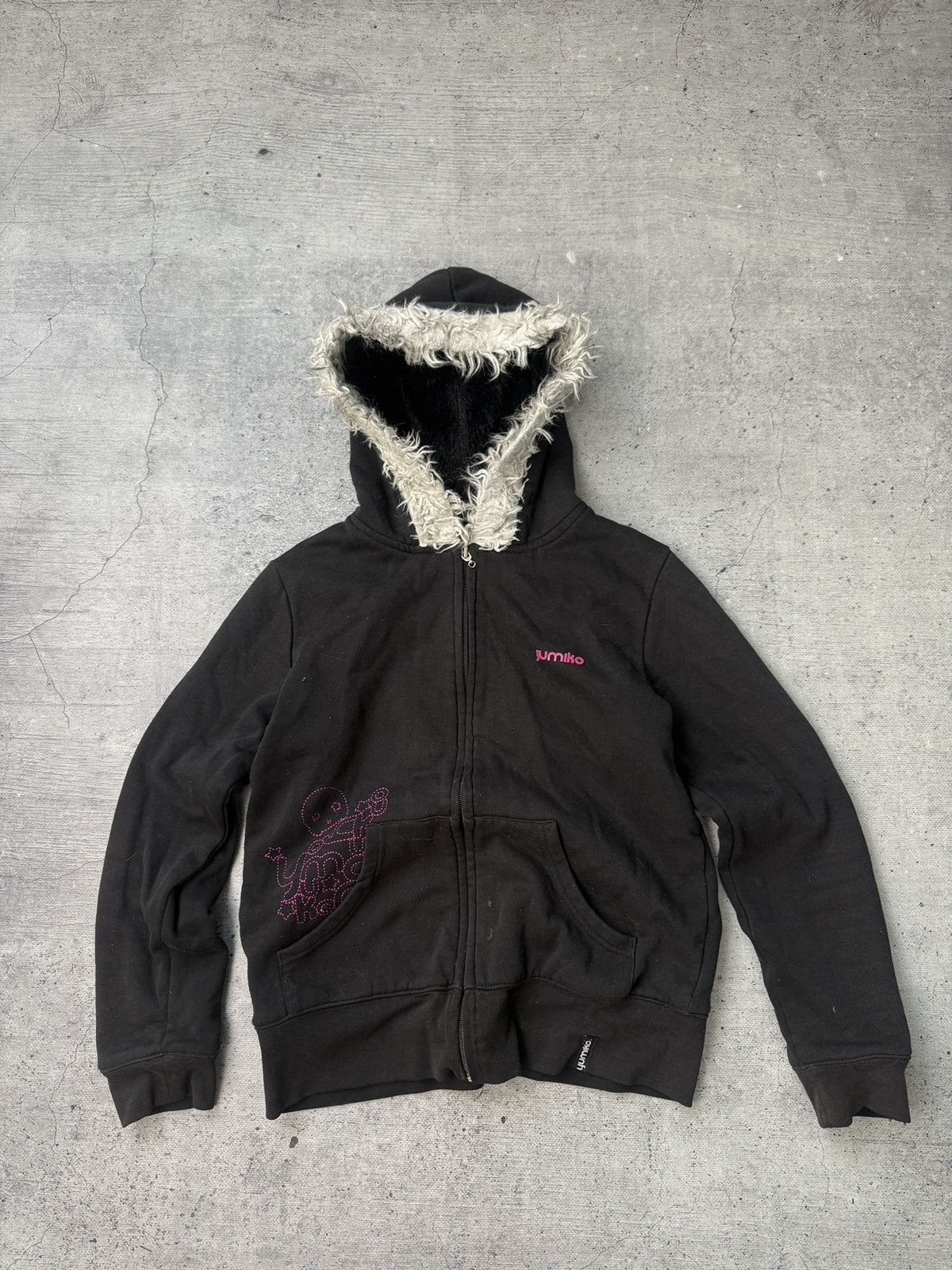 Abercrombie & Fitch Abercrombie and Fitch Japanese Fur Hoodie Y2K Hysteric Style Size US S / EU 44-46 / 1 - 2 Thumbnail