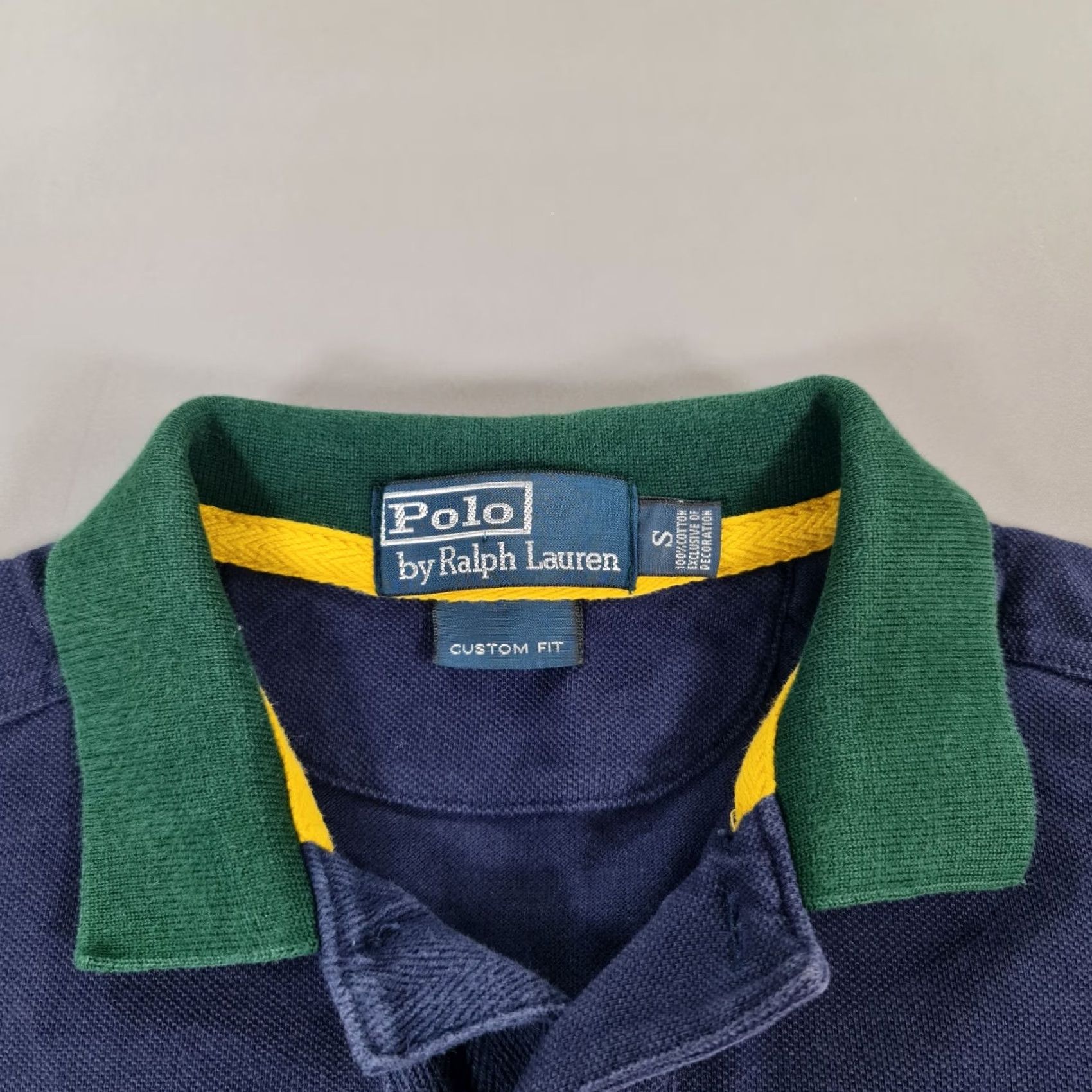 Polo Ralph Lauren Polo Ralph Lauren Polo Shirt Navy Blue Small Mens 90s Preppy Big Pony USA Button Collared Short Sleeve Cotton Size US S / EU 44-46 / 1 - 2 Thumbnail
