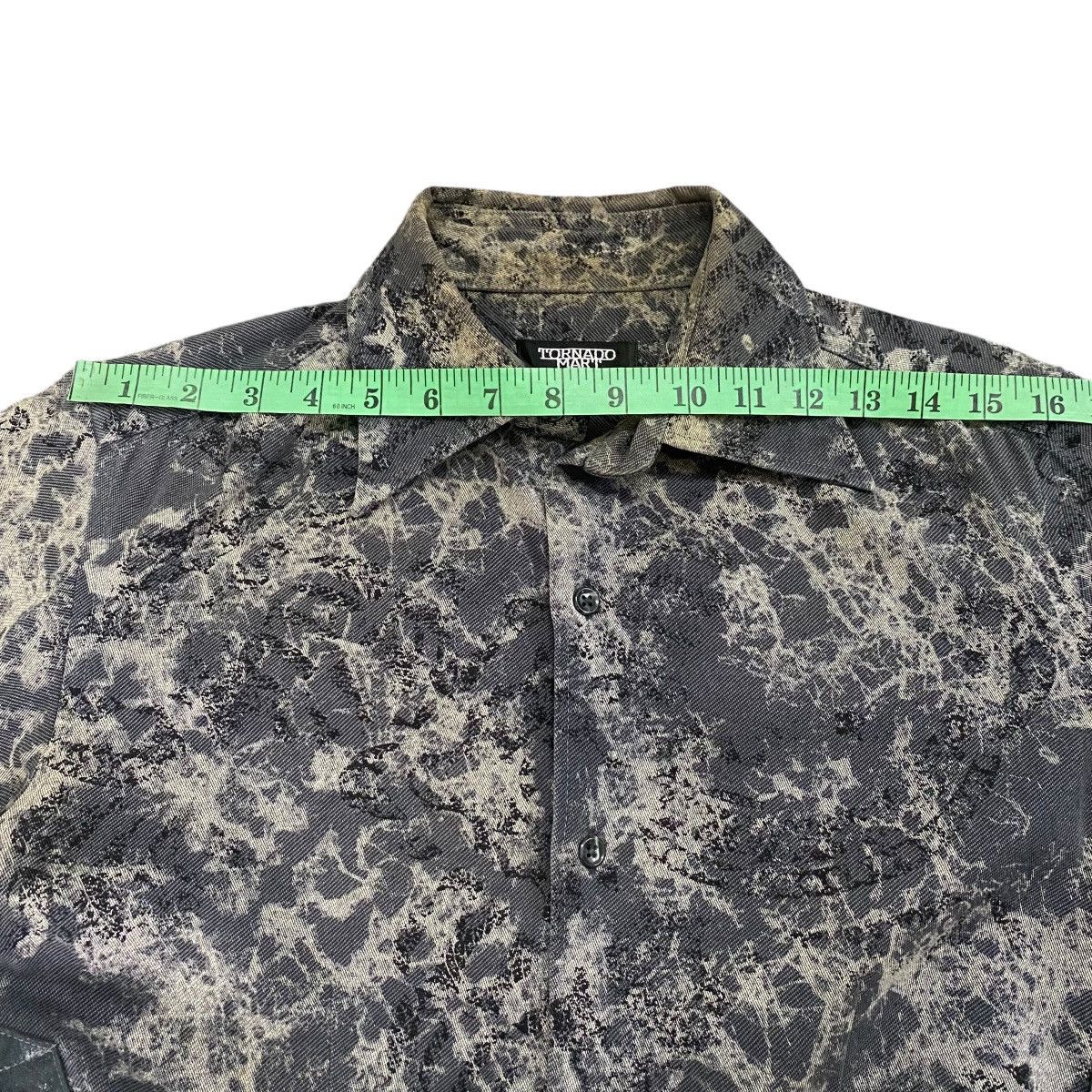 Le Grande Bleu (L.G.B.) × Tornado Mart Vintage Tornado Mart Tie Dye Shirt M Size Grey/Black Colour Size US M / EU 48-50 / 2 - 16 Thumbnail