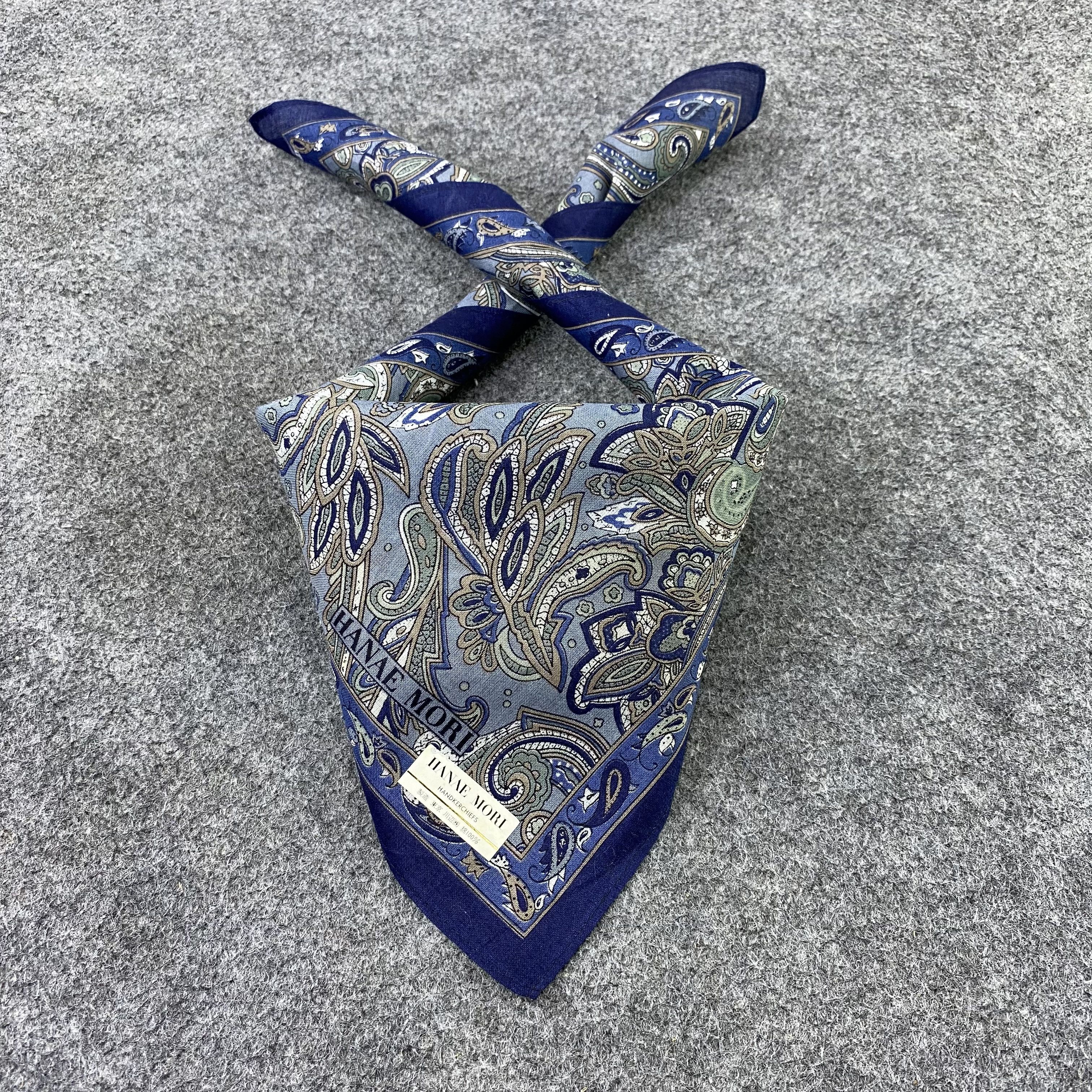 Hanae Mori Hanae Mori Paislee Handkerchief / Bandana / Neckerchief-B891 Size ONE SIZE - 2 Thumbnail