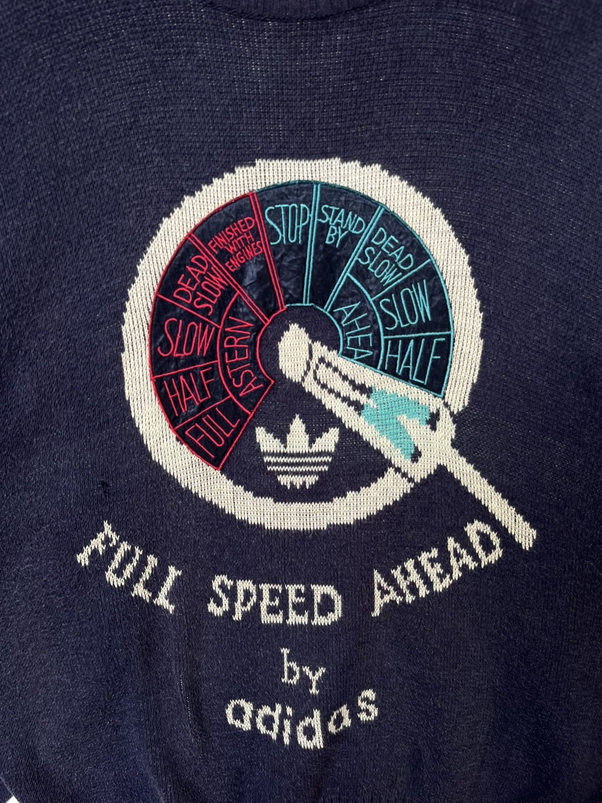 Adidas Vintage 90s Adidas Knitwear Sweatshirt Size US L / EU 52-54 / 3 - 3 Thumbnail