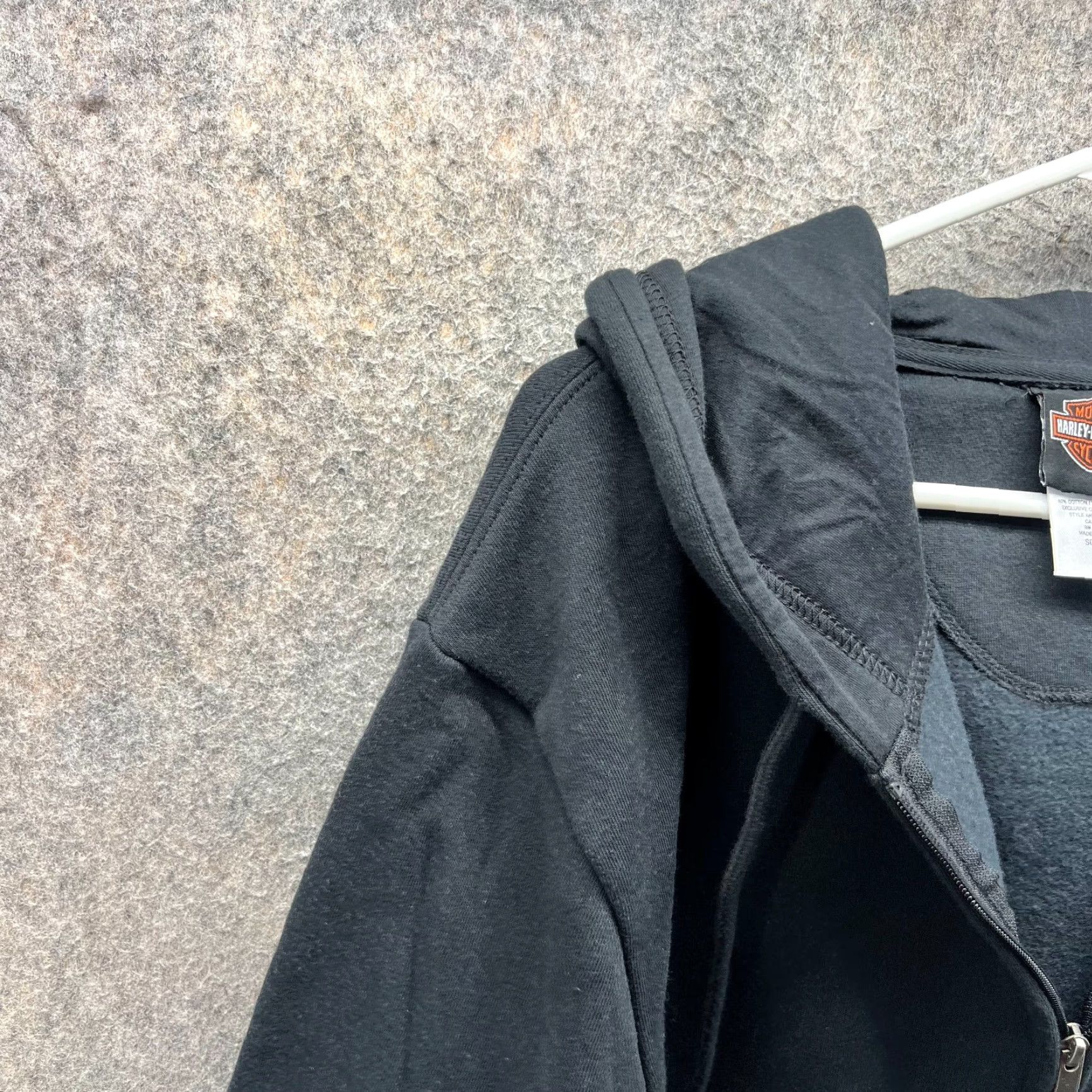 Harley Davidson Harley-Davidson Sweater Men Large Black Hooded Full Zip NEW 2019 Racing Logo Vintage? No Size US L / EU 52-54 / 3 - 5 Thumbnail