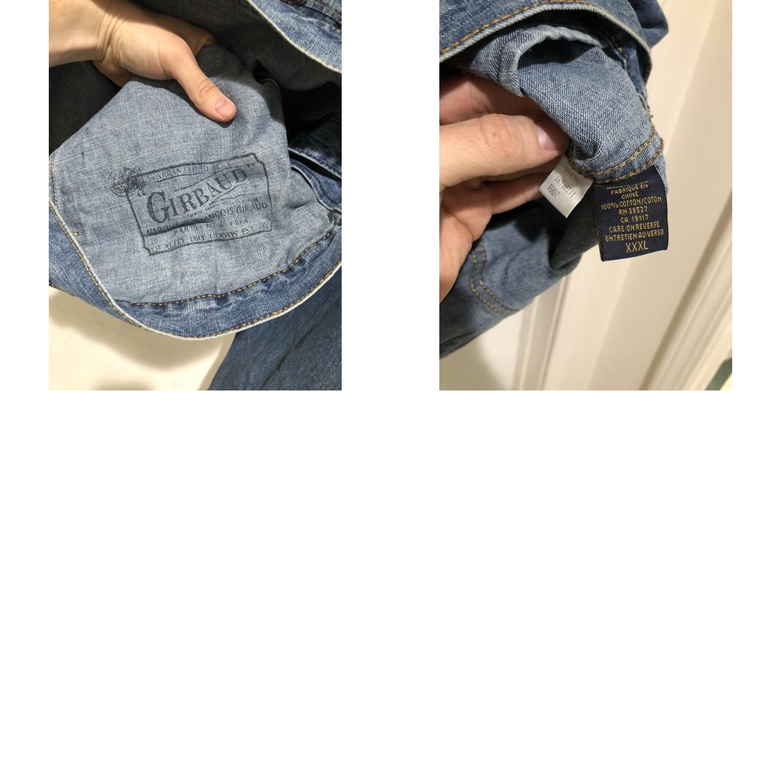 Denime VINTAGE Marithe Francois Girbaud X Front Blue Denim Jean Jacket 3XL NWT Mens Jacket Denim Blue 90s Biker Hip Hop Motorcycle Pocket Shirt/Coat Size US 39 - 9 Thumbnail