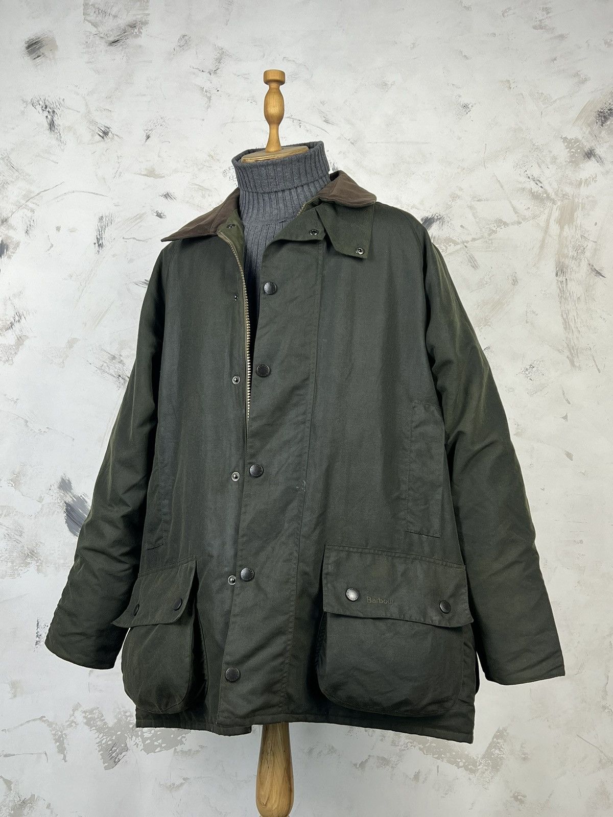 Barbour Vintage Barbour Beaufort Endurance Waxed Jacket Size L - XL Size US L / EU 52-54 / 3 - 1 Thumbnail