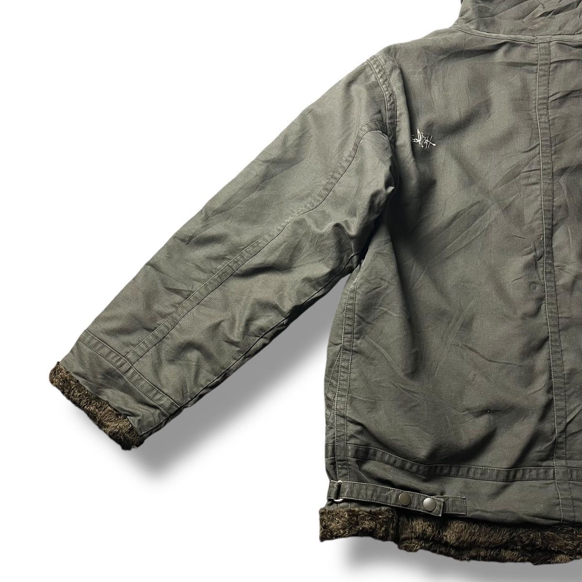 If Six Was Nine × Japanese Brand × Le Grande Bleu (L.G.B.) VINTAGE SOLJAH FUR LINED BONDAGE HEAVY JACKET Size US L / EU 52-54 / 3 - 12 Thumbnail
