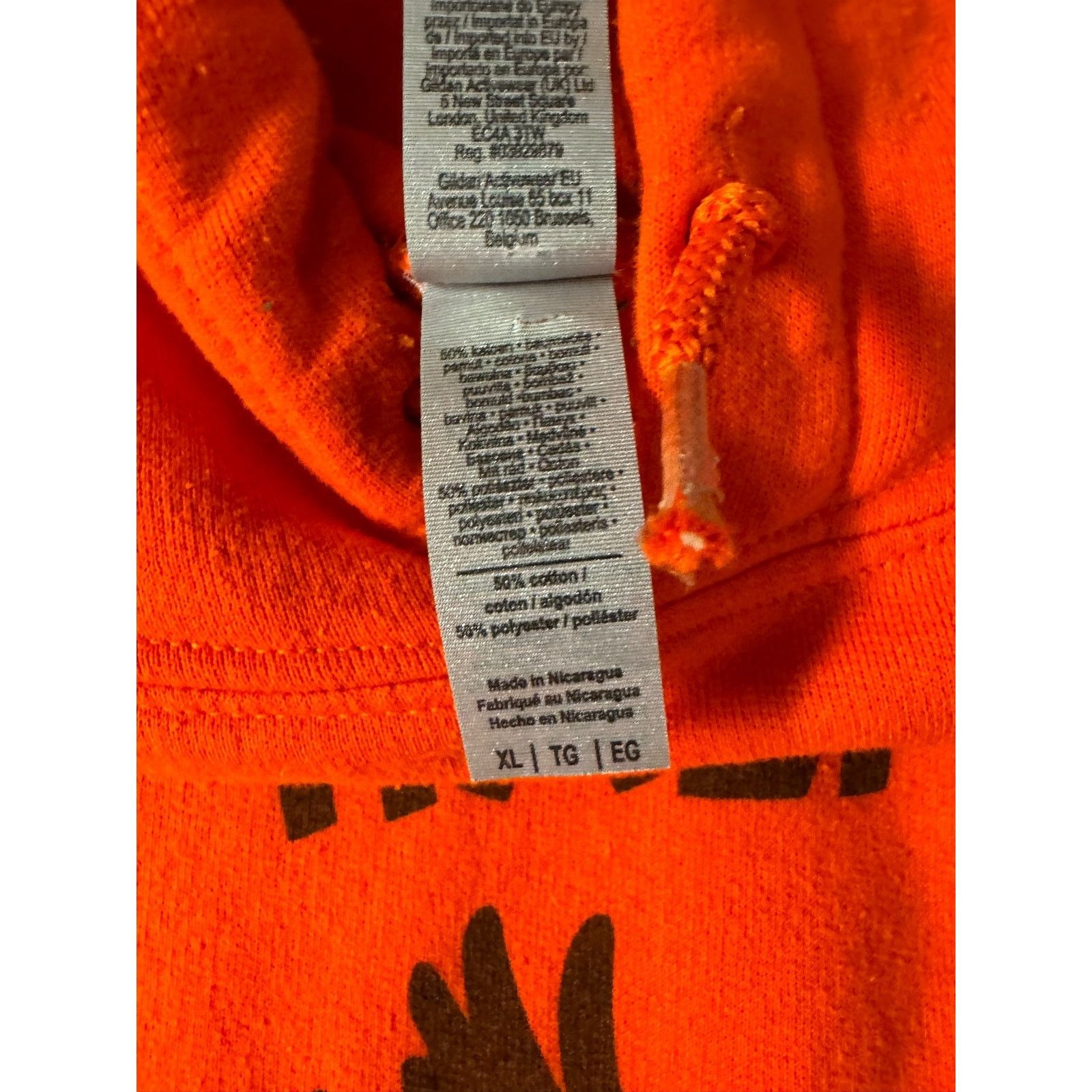 Gildan Gildian - XL Orange "Camp Half Blood" hooded sweatshirt Size US XL / EU 56 / 4 - 4 Thumbnail