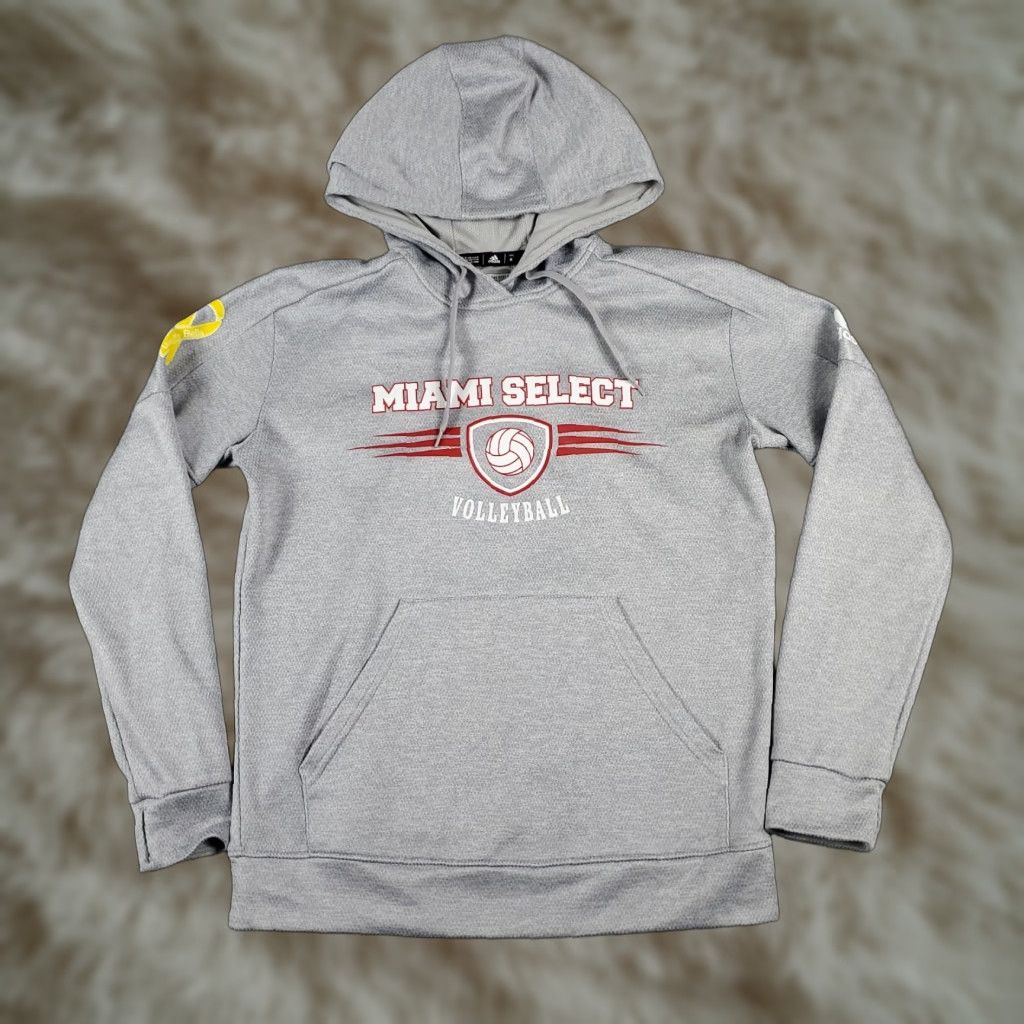 Adidas Adidas Hoodie Sweatshirt Womens Medium Gray Pullover fleece Casual Sports Size M / US 6-8 / IT 42-44 - 1 Thumbnail