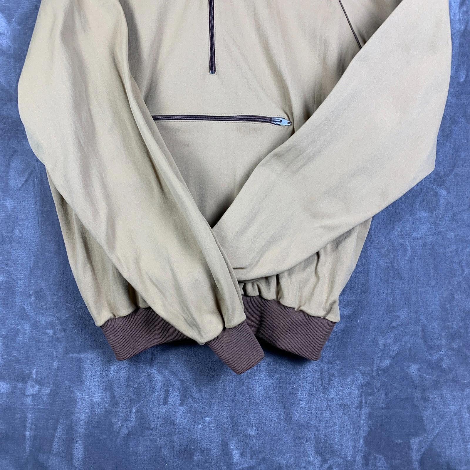Other Vintage AFRC Pullover Quarter Zip Sweatshirt Sz XL Brown 295 Size US XL / EU 56 / 4 - 5 Thumbnail