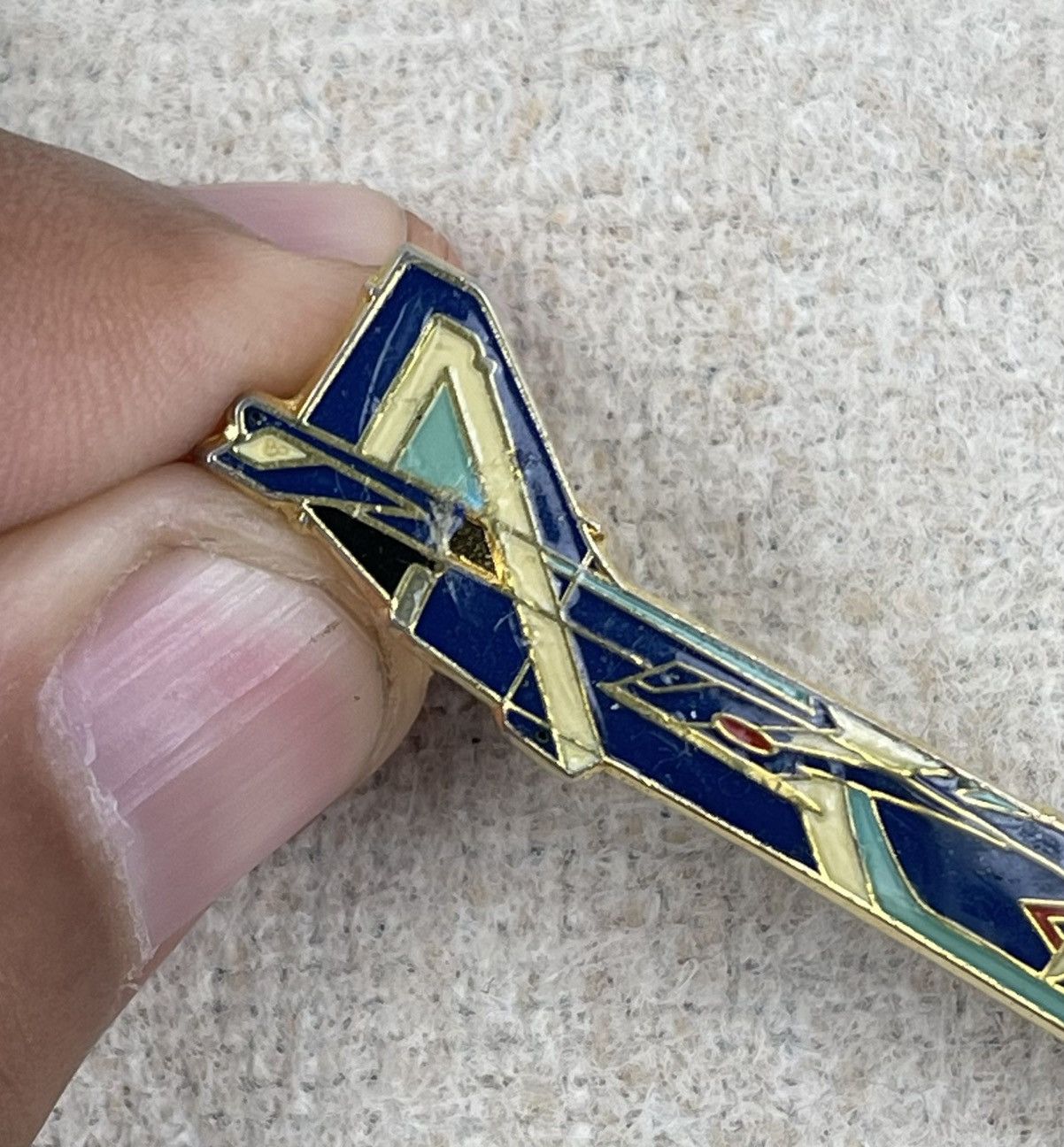 Vintage 176 fighter jet tie pin Size ONE SIZE - 6 Thumbnail
