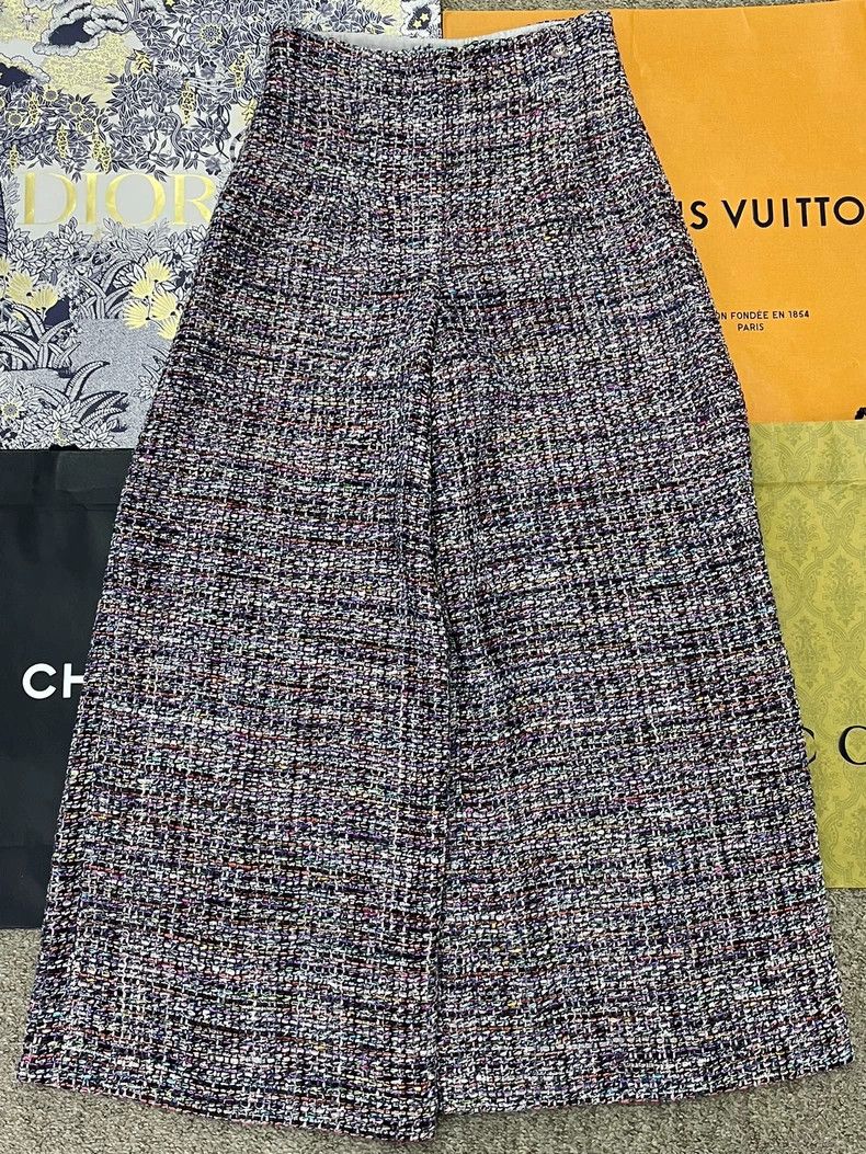 Chanel Chanel Multi Woven Wide-Leg Pants Size US 38 / EU 54 - 1 Thumbnail