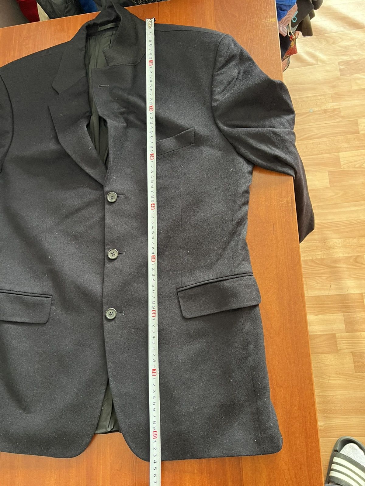 Loro Piana Vintage Hugo Boss by Loro Piana Wool Mens Blazer Jacket 52 Size 52L - 13 Thumbnail