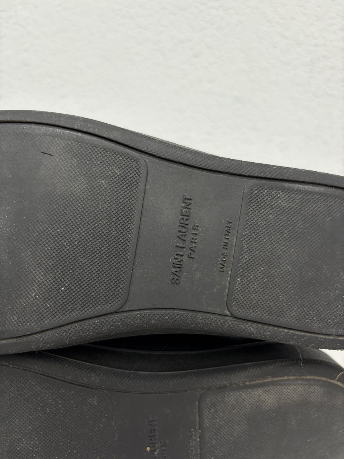 Saint Laurent Paris Saint Laurent Paris Black Leather Sneakers Low Top Shoes Size US 9.5 / EU 42-43 - 22 Thumbnail