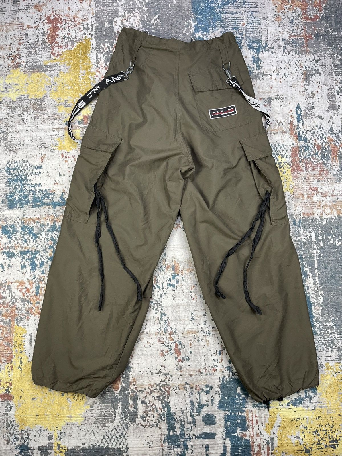 JNCO HIP HOP Parachute Bondage Baggy Balloon Cargo Pants Size US 29 - 7 Thumbnail