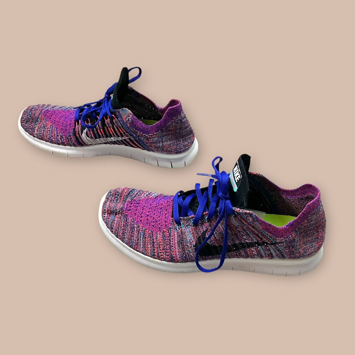 Nike Nike Free RN Flyknit "Concord Bright Crimson" Size US 9 / EU 42 - 2 Thumbnail