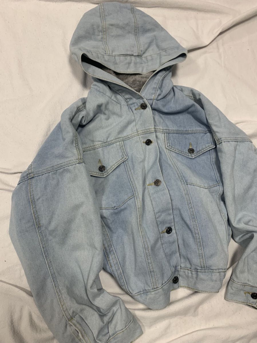 Japanese Brand VINTAGE CROPPED FAUX FUR DENIM BOMBER JACKET JAPANESE STYLE Size US M / EU 48-50 / 2 - 4 Thumbnail