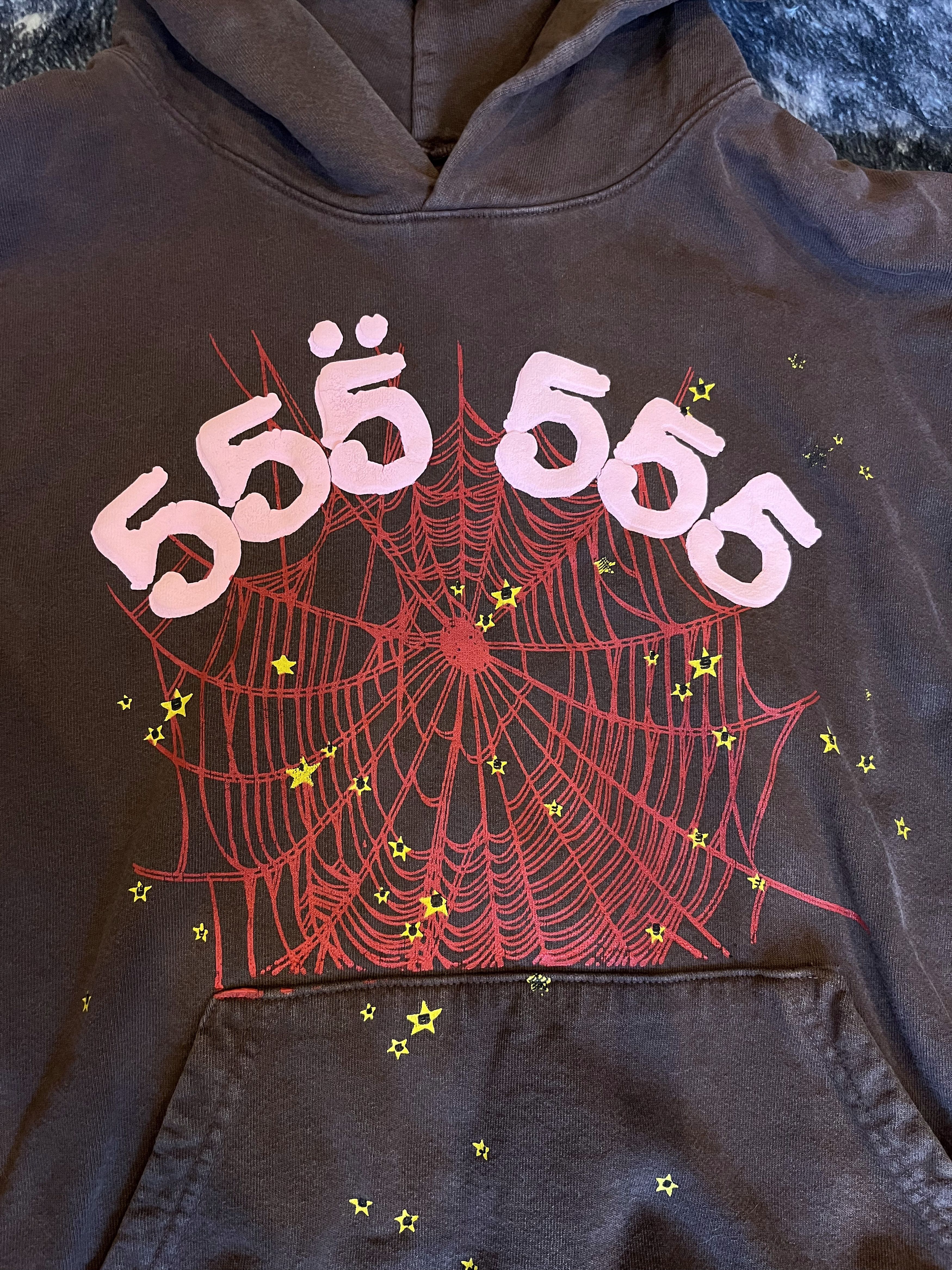 Sp5der Spider brown hoodie sp5der angel number hoodie SIZE MEDIUM Size US M / EU 48-50 / 2 - 2 Thumbnail