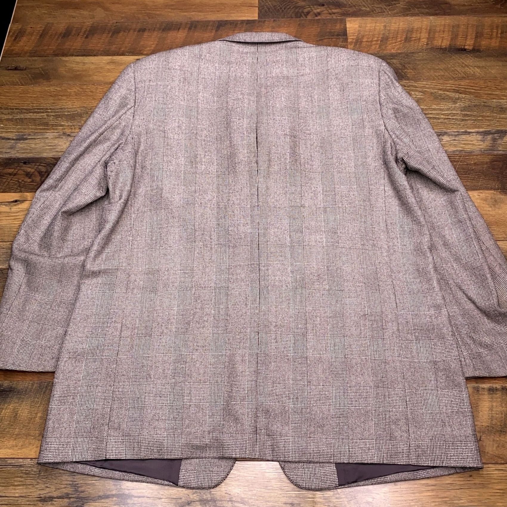 Vintage VINTAGE J. Peterman Blazer 48 Long Gray Silk Blend Men Sport Coat Four-Button Notch Lapel Size 48R - 2 Thumbnail