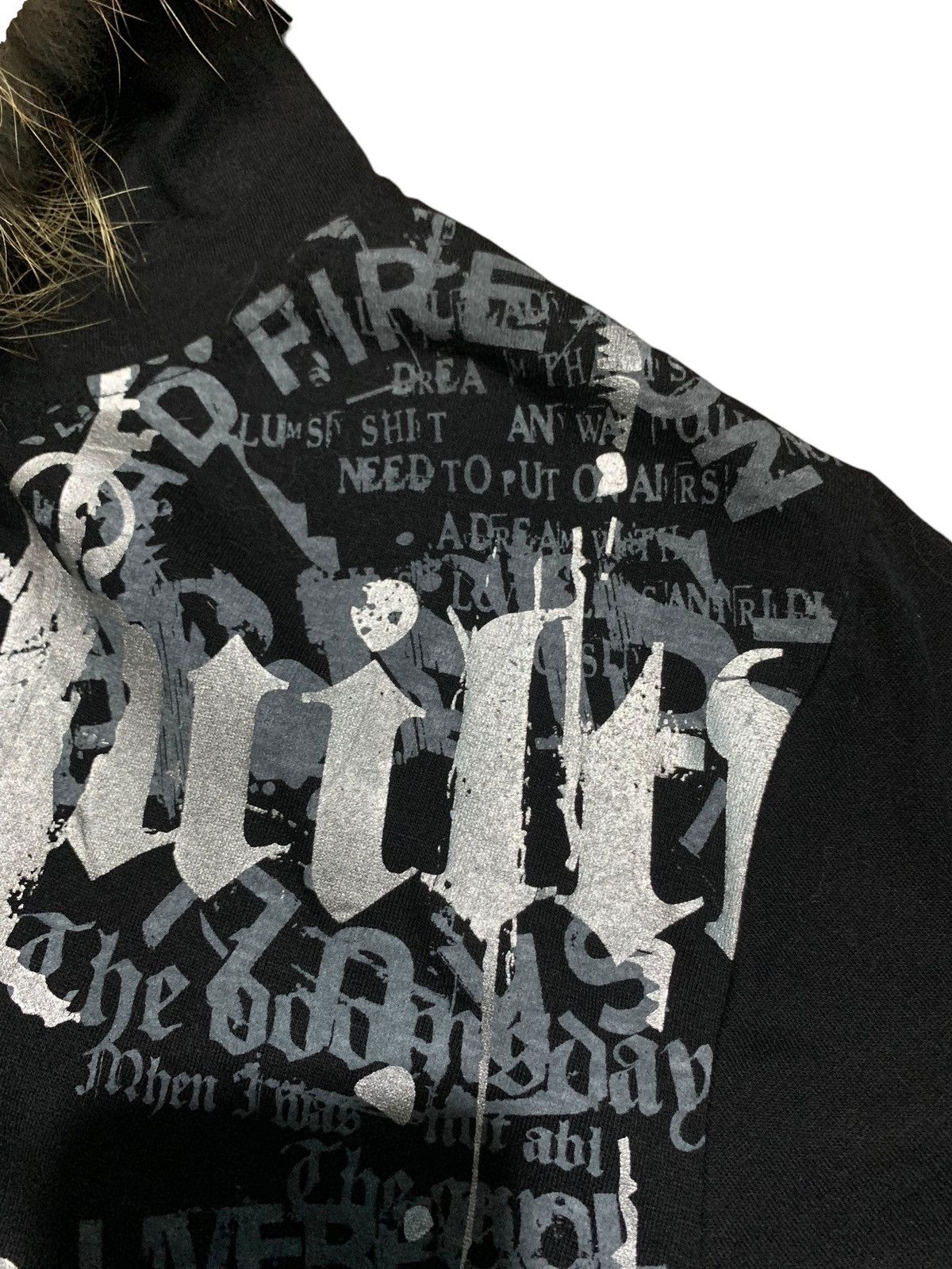 If Six Was Nine Beaumere poem punk fur hoodie short sleeve Size US M / EU 48-50 / 2 - 4 Thumbnail