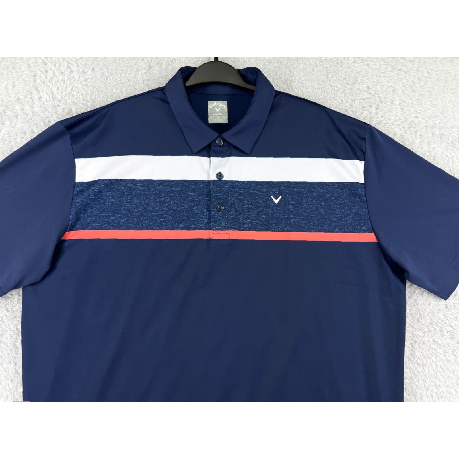Callaway Callaway Polo Shirt Mens XL Blue Stripe Golf Polo Slim Fit Pol o Shirt Size US XL / EU 56 / 4 - 6 Thumbnail