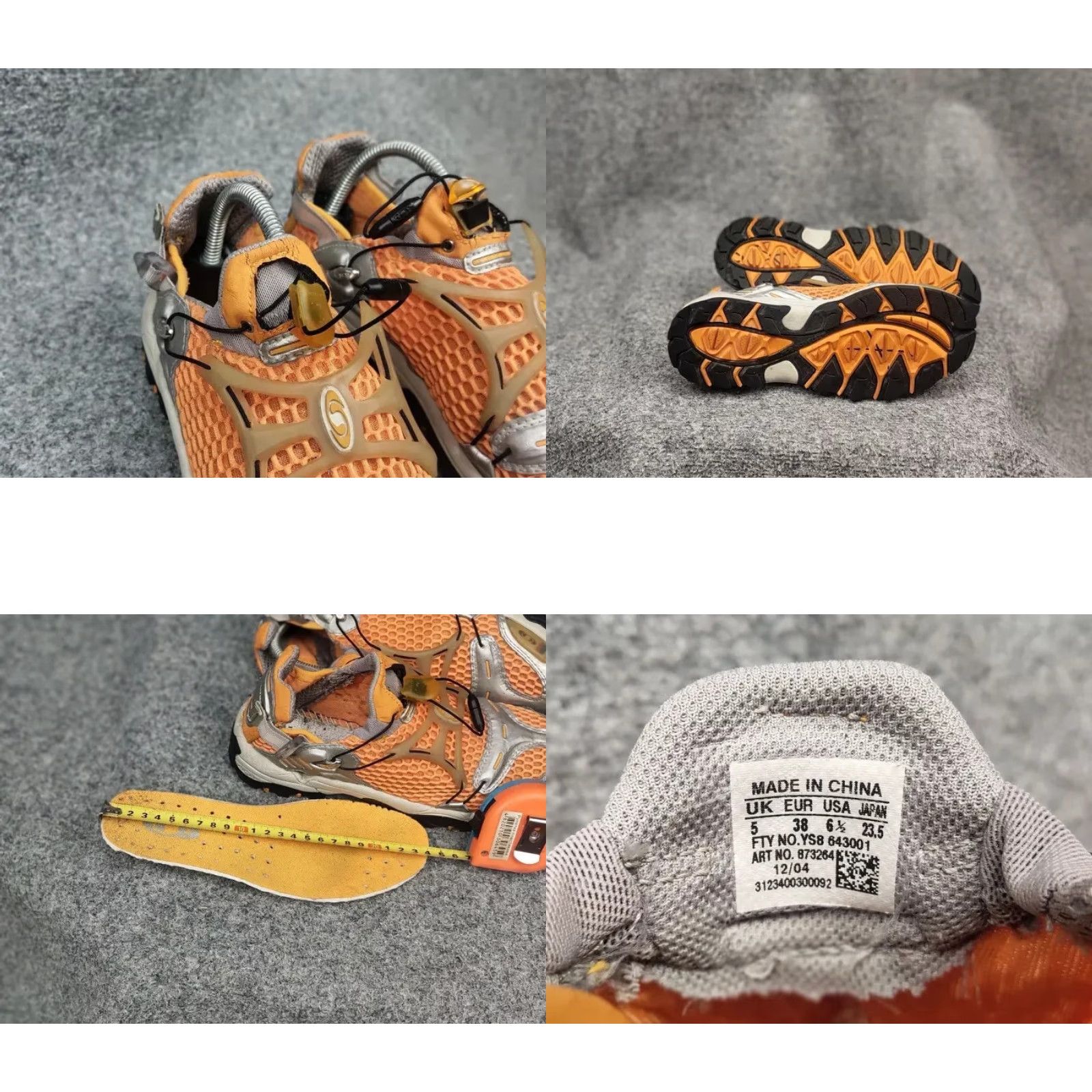 Salomon Rare Vintage Salomon Techamphibian Orange Sneakers Sneakers Size US 6 / EU 39 - 10 Thumbnail