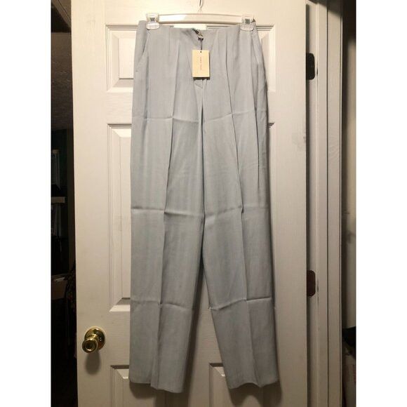Giorgio Armani Giorgio Armani women's new sky blue dress pants size: 10 Size 32" / US 10 / IT 46 - 1 Thumbnail
