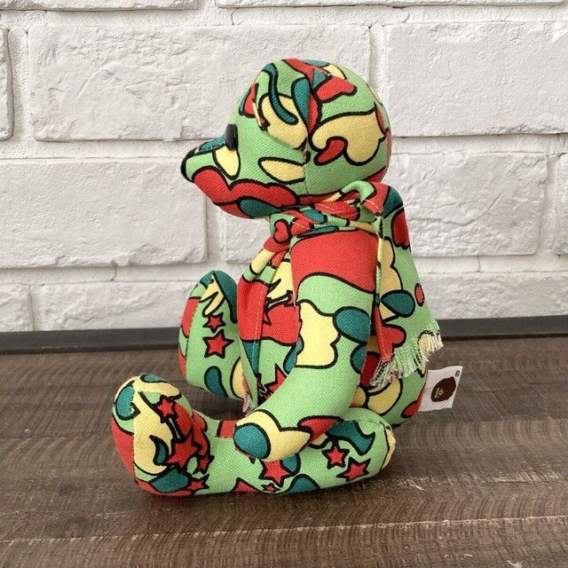 Bape BAPE PSYCHE CAMO Teddy Bear Plush Doll a bathing ape NIGO Size ONE SIZE - 6 Thumbnail