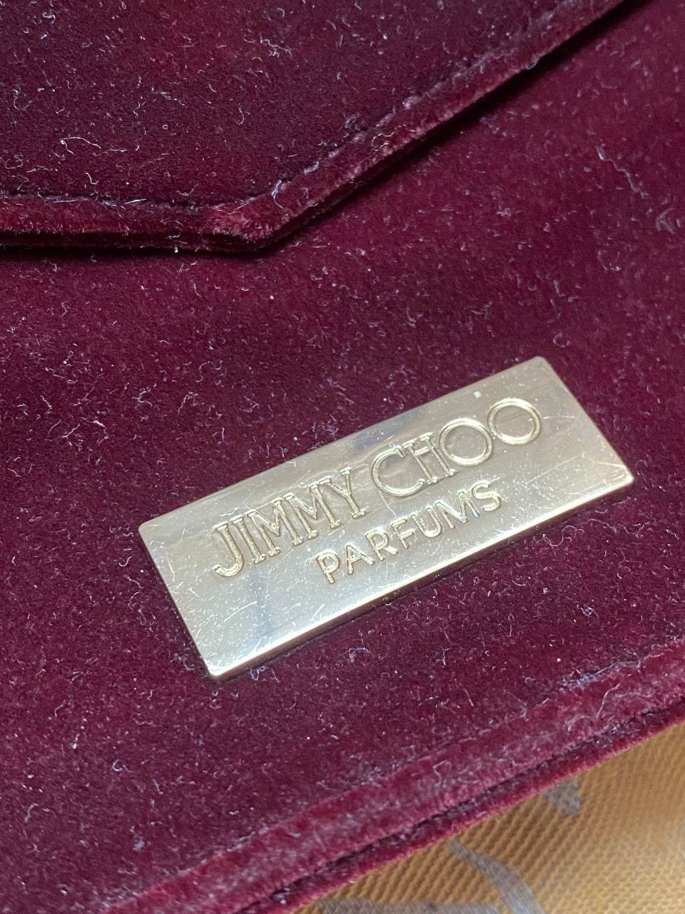 Jimmy Choo 📌 Jimmy Choo Parfums Velour Clutch Bag with Chain Strap Size ONE SIZE - 2 Thumbnail