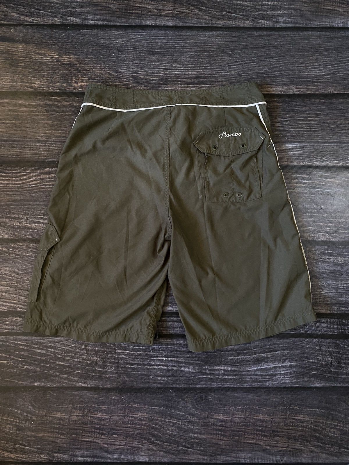 Mambo Mambo Vintage Embroidered Big Logo Rap Shorts Size US 34 / EU 50 - 7 Thumbnail