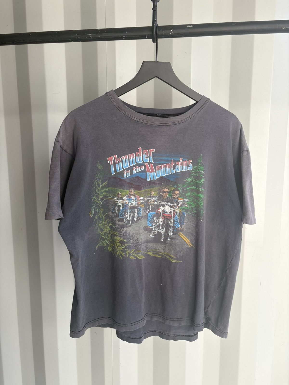 Vintage Harley Davidson Faded Distressed Shirt ERD GRUNGE WCC BAND Size US L / EU 52-54 / 3 - 1 Thumbnail