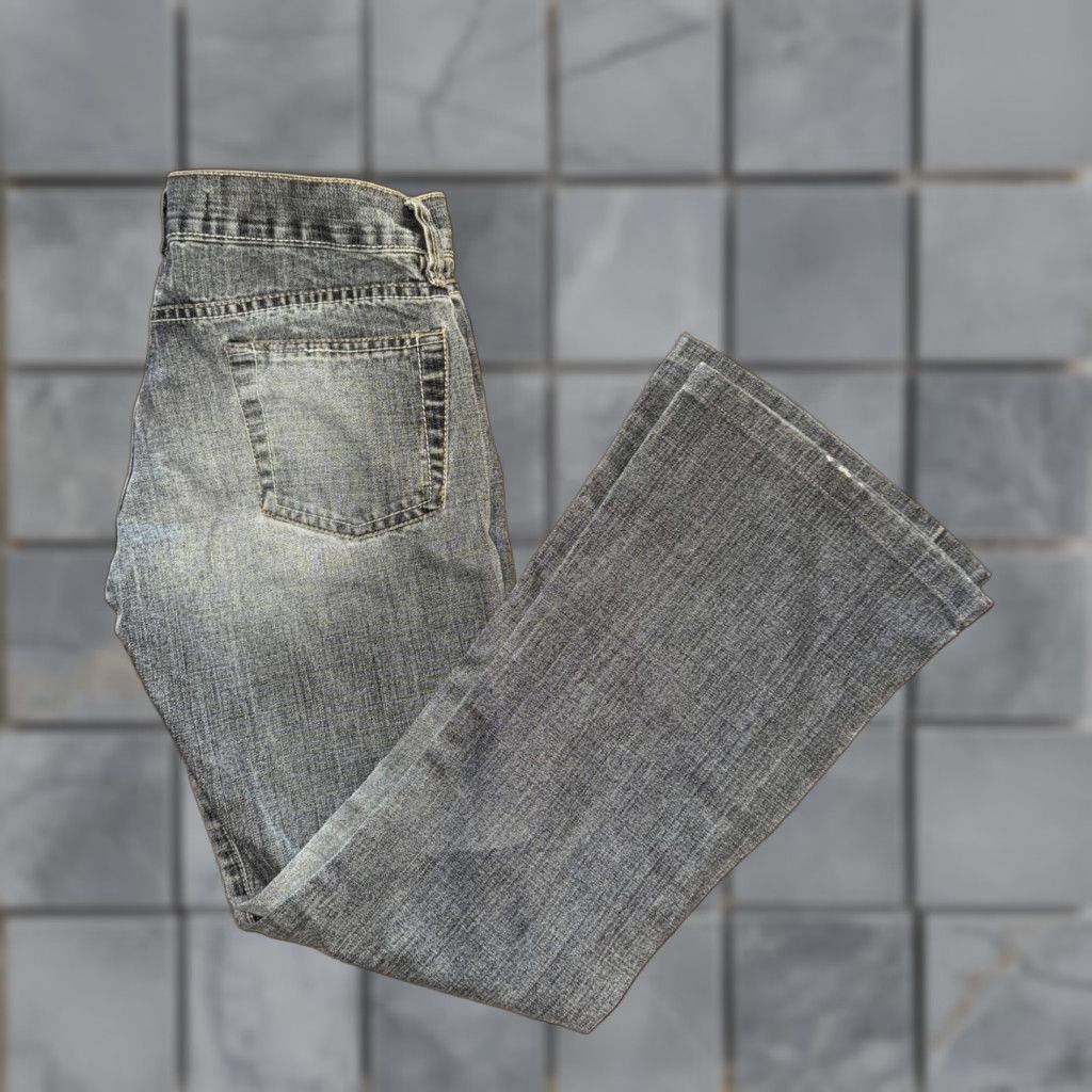 Denime TRF 100% Denim Jeans Flared Blue 30x30 Womens Regular Jeans Size 30" / US 8 / IT 44 - 1 Thumbnail