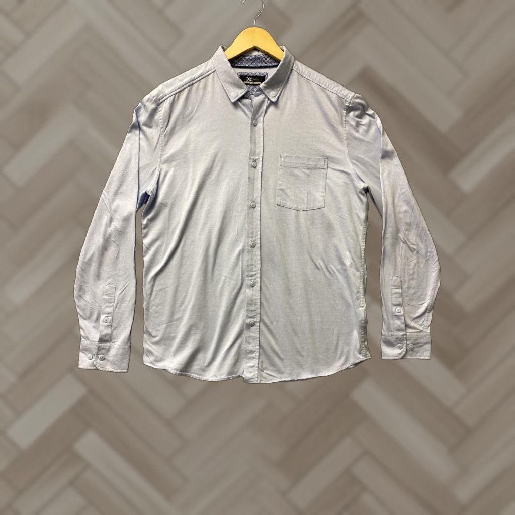 Johnston & Murphy VINTAGE Johnson & Murphy Button-Up Shirt Mens Large Blue Casual Western Outdoor Hiking Size US L / EU 52-54 / 3 - 1 Thumbnail