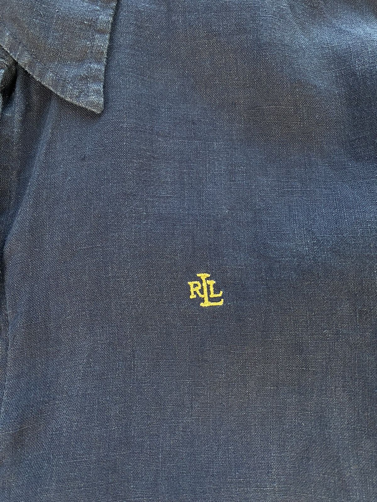 Lauren Ralph Lauren × Polo Ralph Lauren × Ralph Lauren Rare Lauren Ralph Lauren Green Label Blue Shirt Button Up Size S / US 4 / IT 40 - 4 Thumbnail