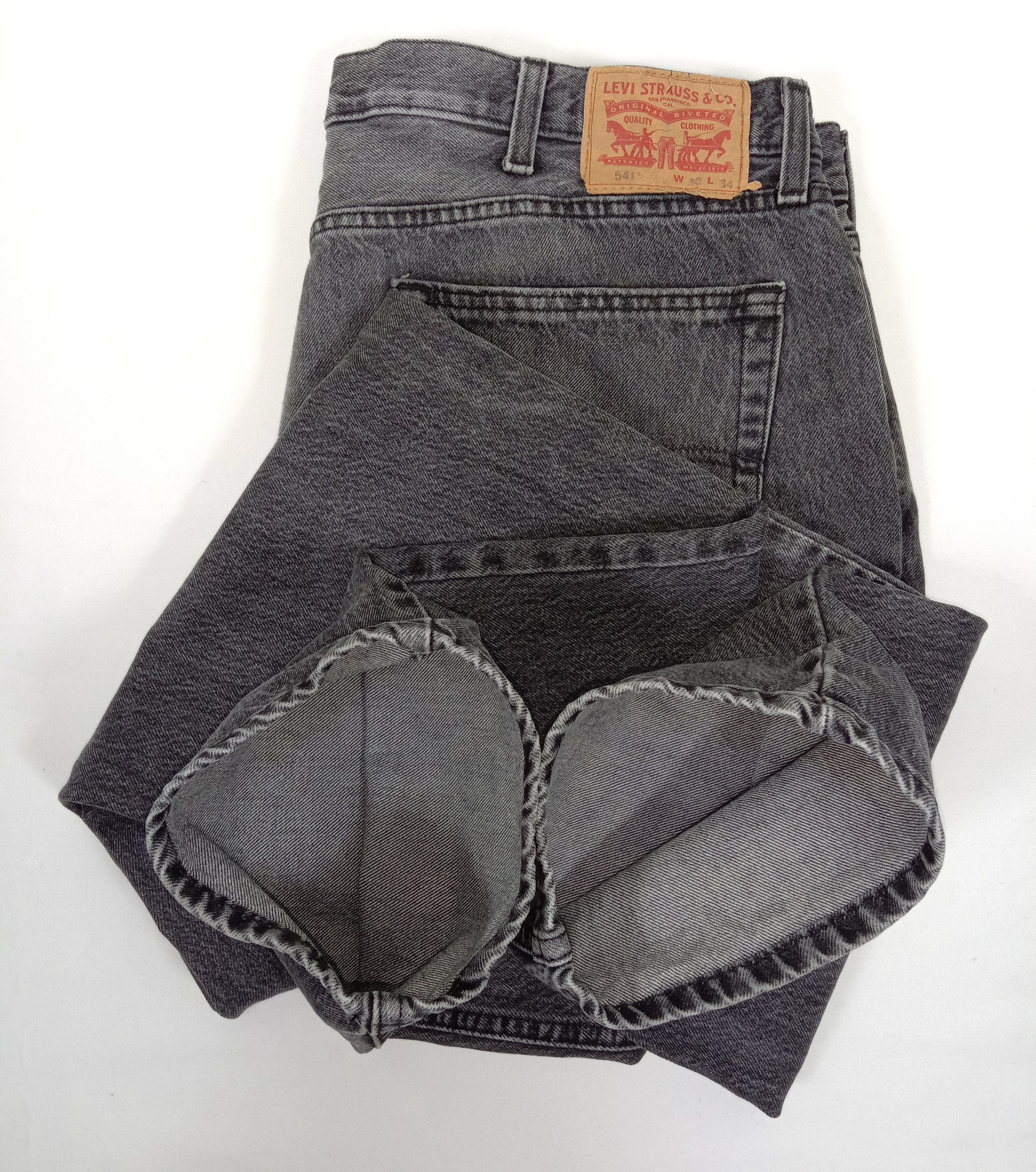 Levi's Vintage Levi's 541 Faded Black Jeans Athletic Fit Denim Size US 38 / EU 54 - 15 Thumbnail