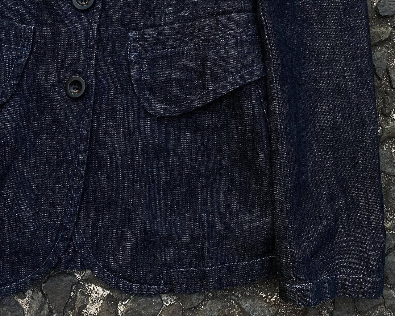 Miu Miu Miu Miu - Prada - FW01 Denim Fiammato Denim Blazer Size M / US 6-8 / IT 42-44 - 4 Thumbnail