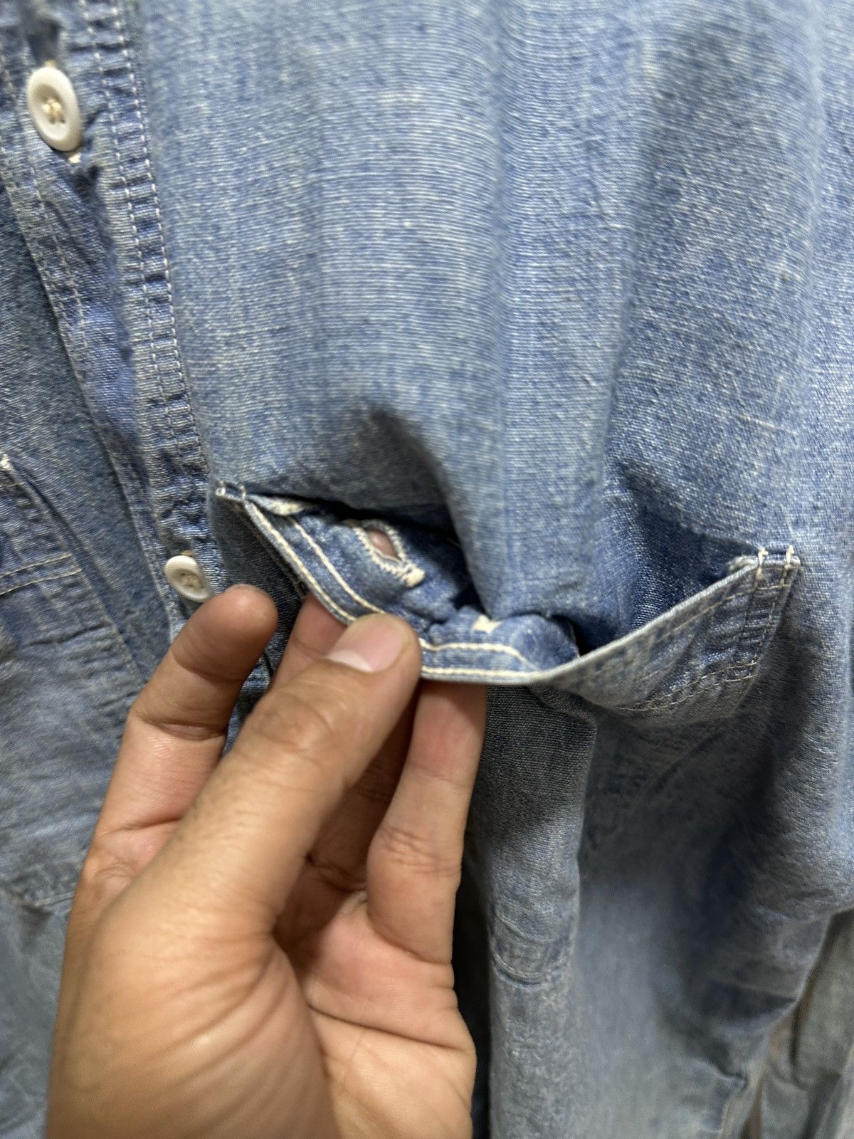 Warehouse Warehouse Japan Selvedge Denim Work Shirt Size US L / EU 52-54 / 3 - 16 Thumbnail
