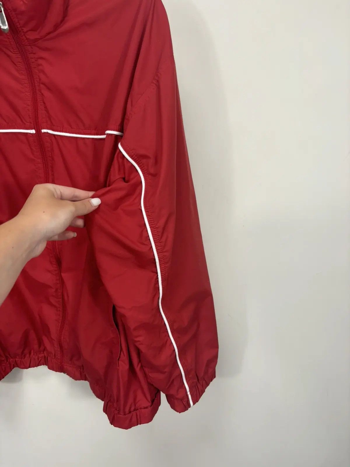 Nike × Vintage Vintage Nike Y2K Full Zip Retro Hype Nylon Track Top Jacket Size US L / EU 52-54 / 3 - 12 Thumbnail