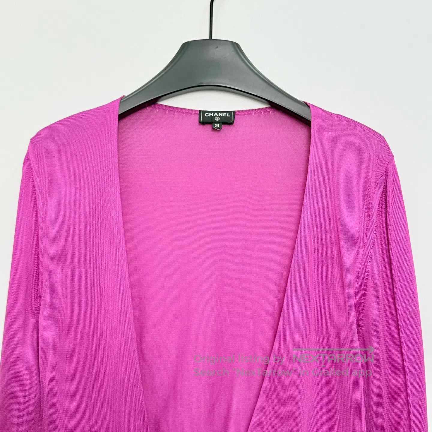 Chanel Chanel Solid Color Bow Tie Diamond Buckle Flounce Long Sle Size XS / US 0-2 / IT 36-38 - 2 Thumbnail